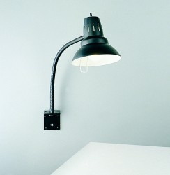 7302 | 100 Watt 22" Reach Gooseneck Work Lamp with L Bracket -7302 | BJR Office Resources